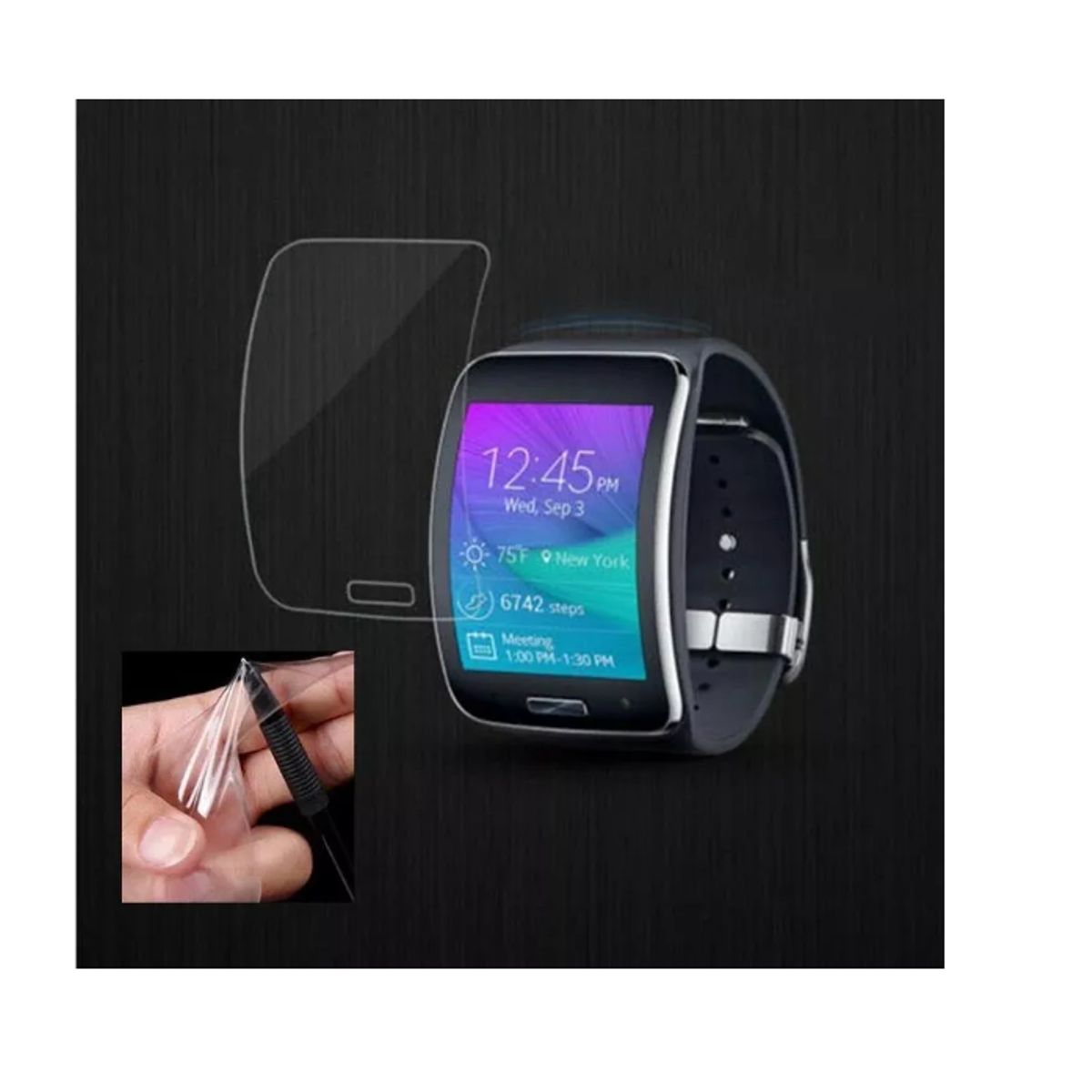 GENERICO - Pack Lamina Protectora De Tpu Para Samsung Gear S R750- 2un