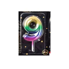 GENERICO - Velas de Cumpleaños Numero Tricolor