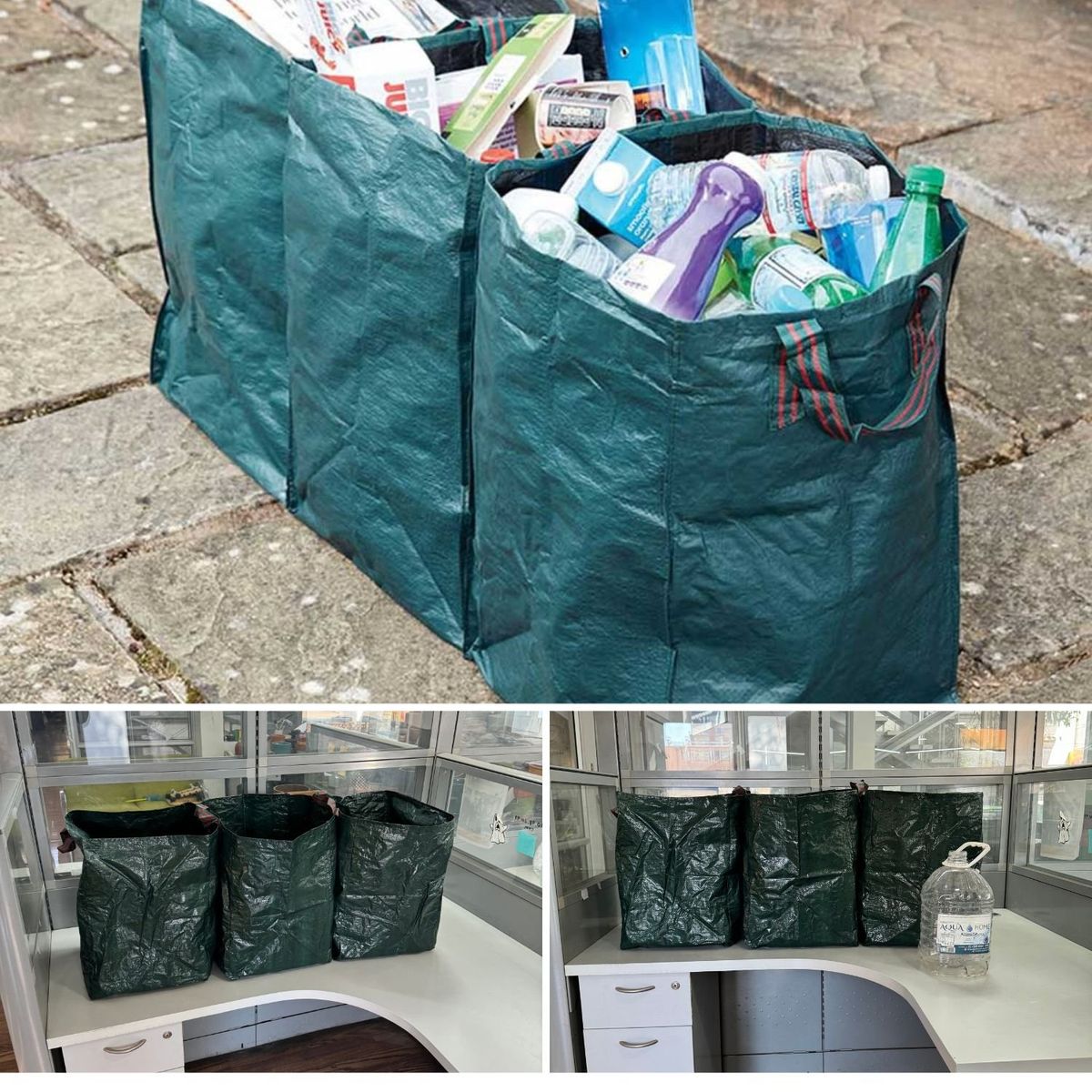 POTTERY - Set 3 Bolsas para Reciclaje - Multiuso PE 157Lts