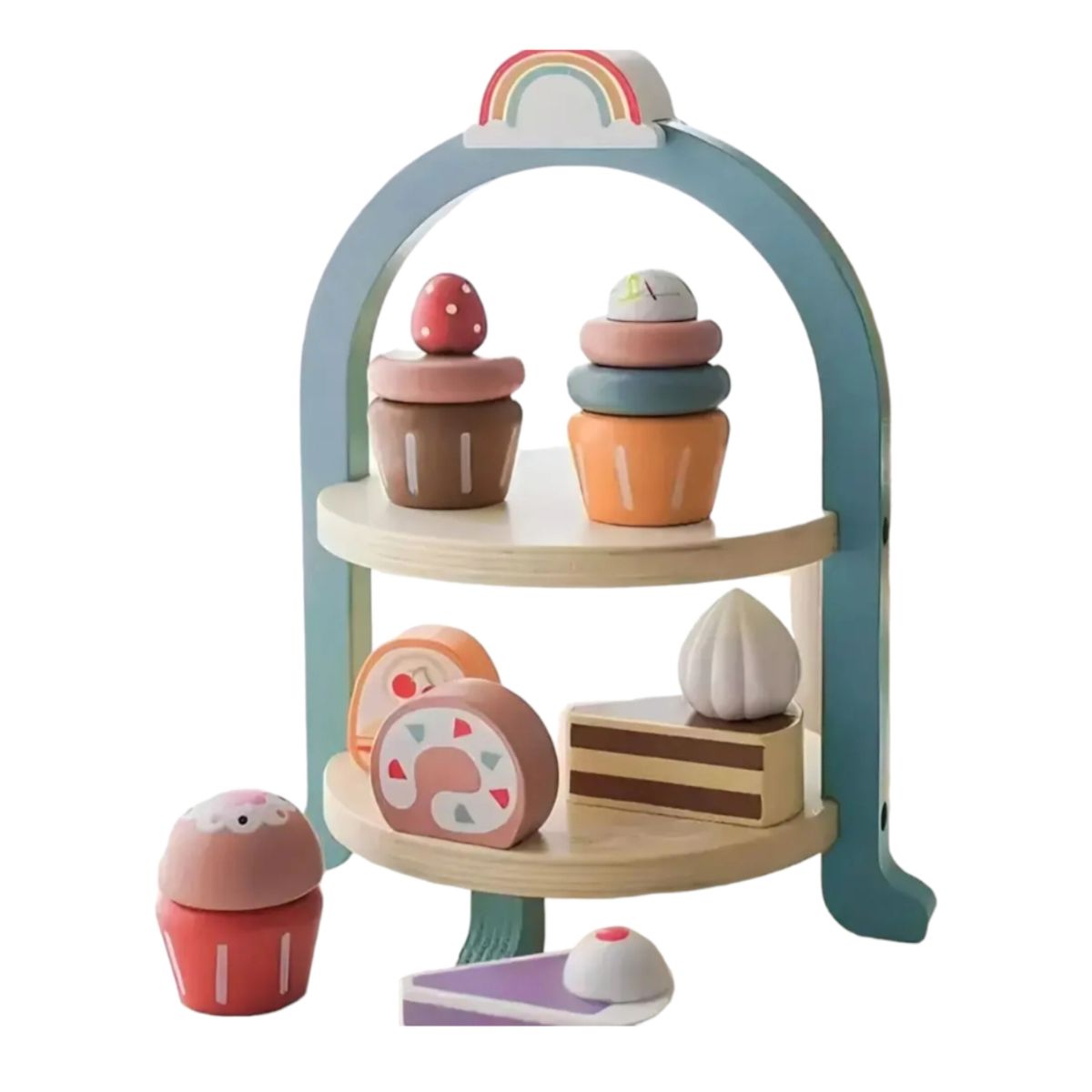 GENERICO - Exhibidor De Postres  Pasteles De Madera