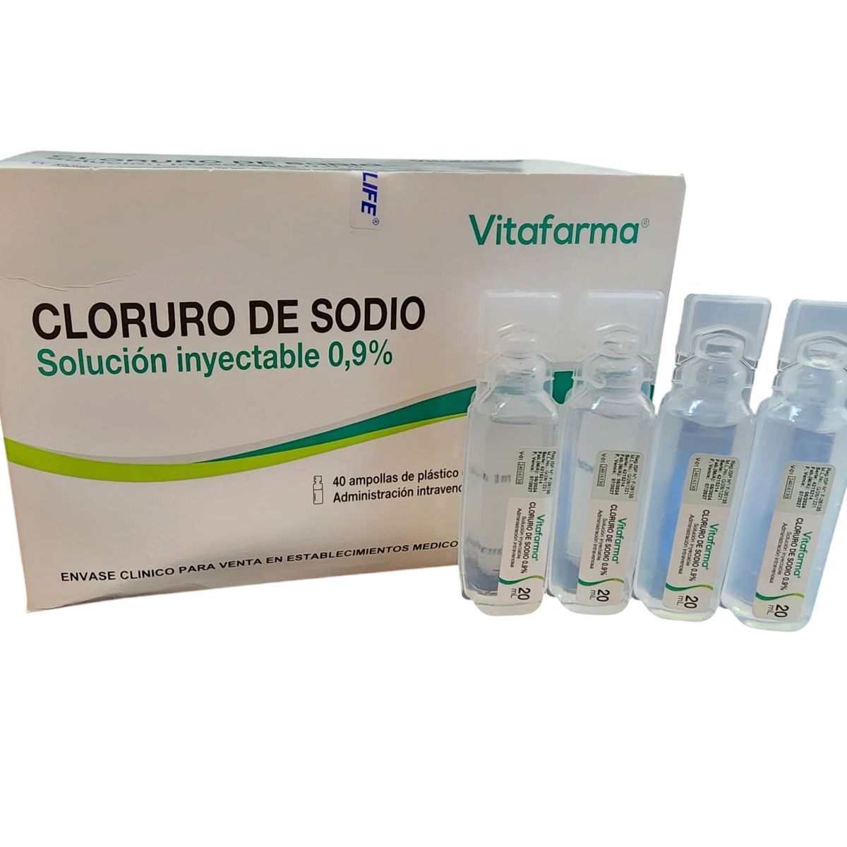 GENERICO - SUERO FISIOLÓGICO 20ML 0,9% CAJA 40 UNIDADES