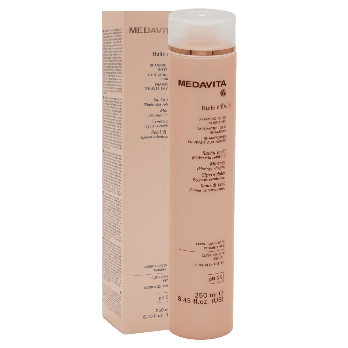 MEDAVITA - Shampoo Limpiador Medavita Oil 250ml Profesional