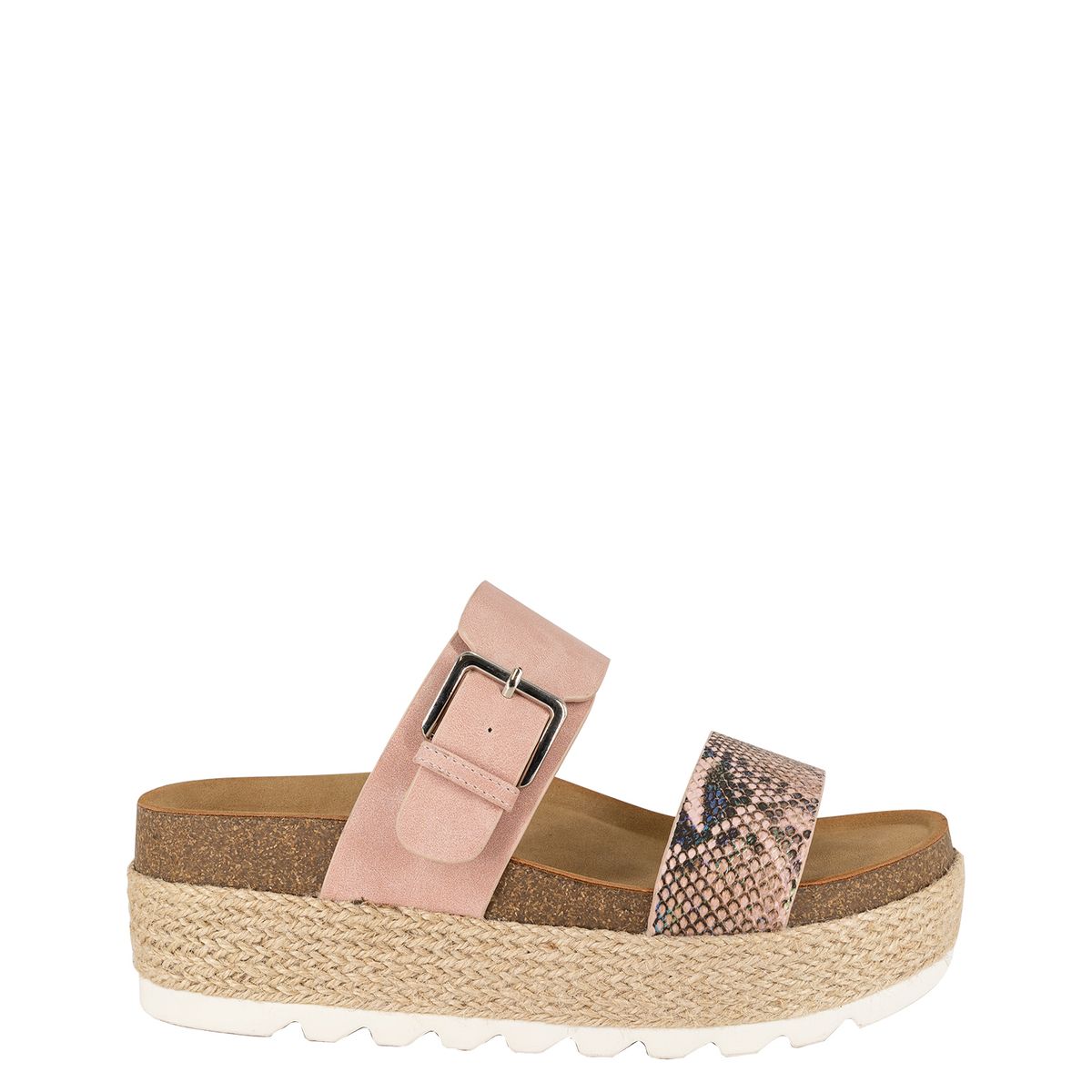 ALQUIMIA - Sandalia Mujer Negro Rosado Alquimia