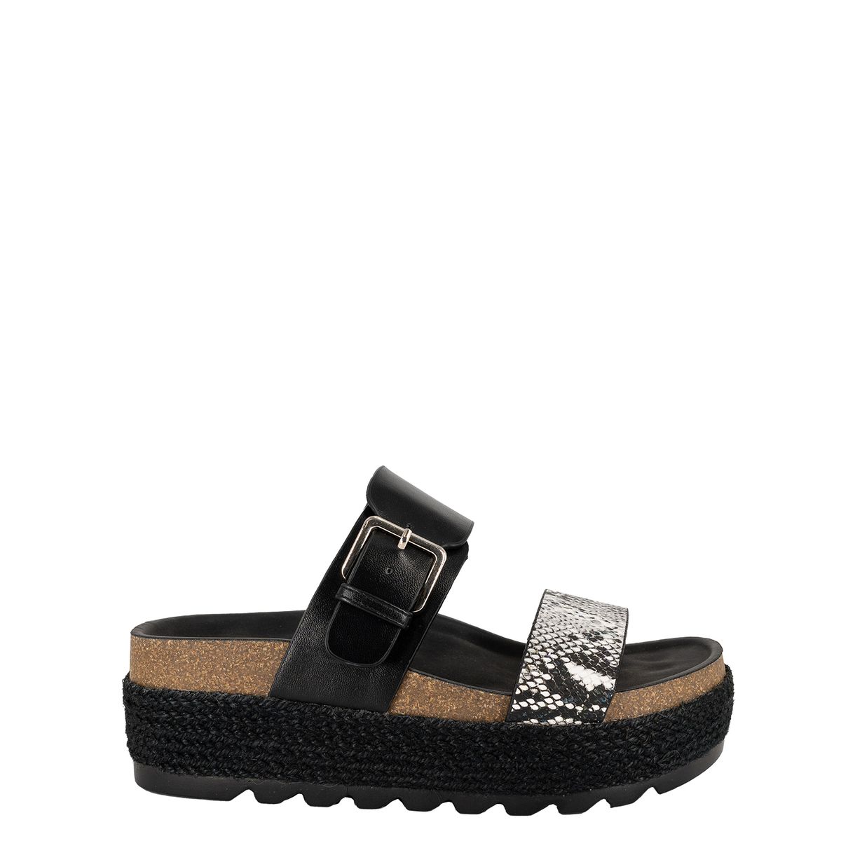 ALQUIMIA - Sandalia Mujer Negro Blay Alquimia