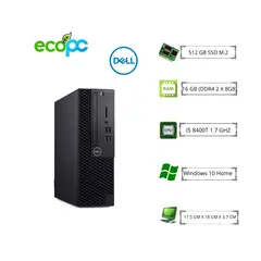 DELL - MicroPC Optiplex 3060M I5-8400T 1,70 GHz /16 GB / 512 SSD / WIFI /GRADO A+