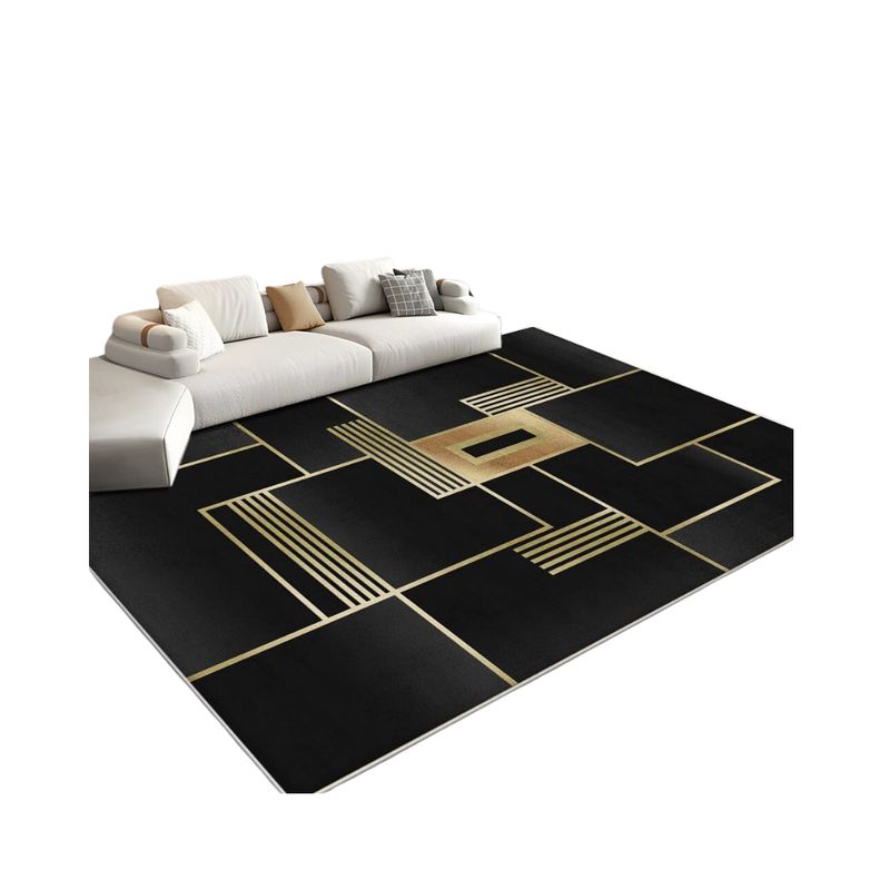 GENERICO - Alfombra Moderna Antideslizante Diseño Geométrico 3D 200X180cm