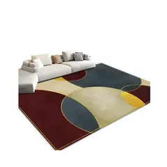 GENERICO - Alfombra Moderna Antideslizante Diseño Geométrico 3D 200X180cm
