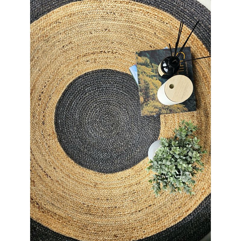 TRIBUS DEL MUNDO - Alfombra Redonda Yute 200 cm Nawa