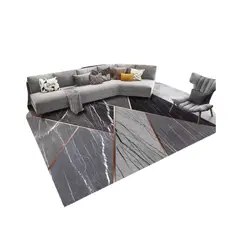 GENERICO - Alfombra Moderna Antideslizante Diseño Geométrico 3D 200X180cm