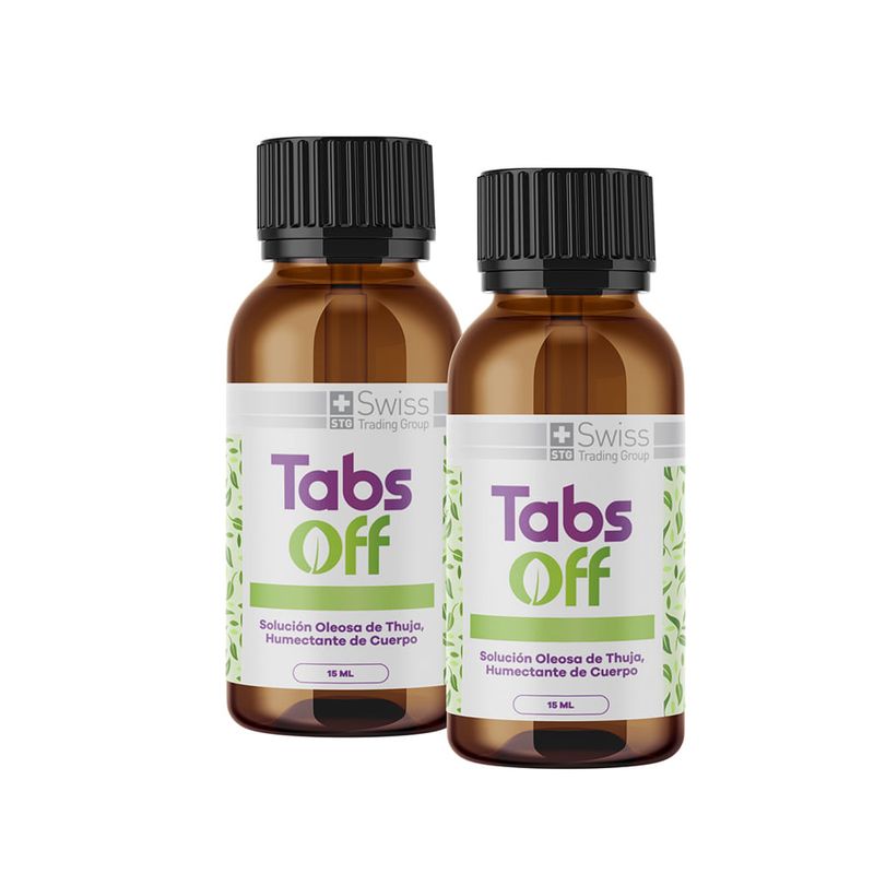 SWISS NATURE LABS - Tabs Off 2 Estuches Con Un Frasco De 15 Ml cada uno