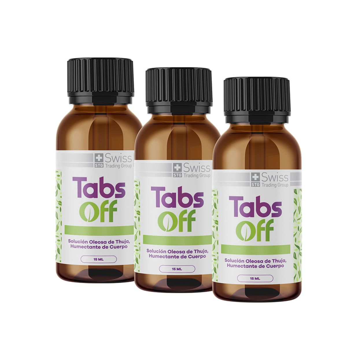 TABS OFF - Pack  3 Tab Off Quita Verrugas Frasco 15 mL
