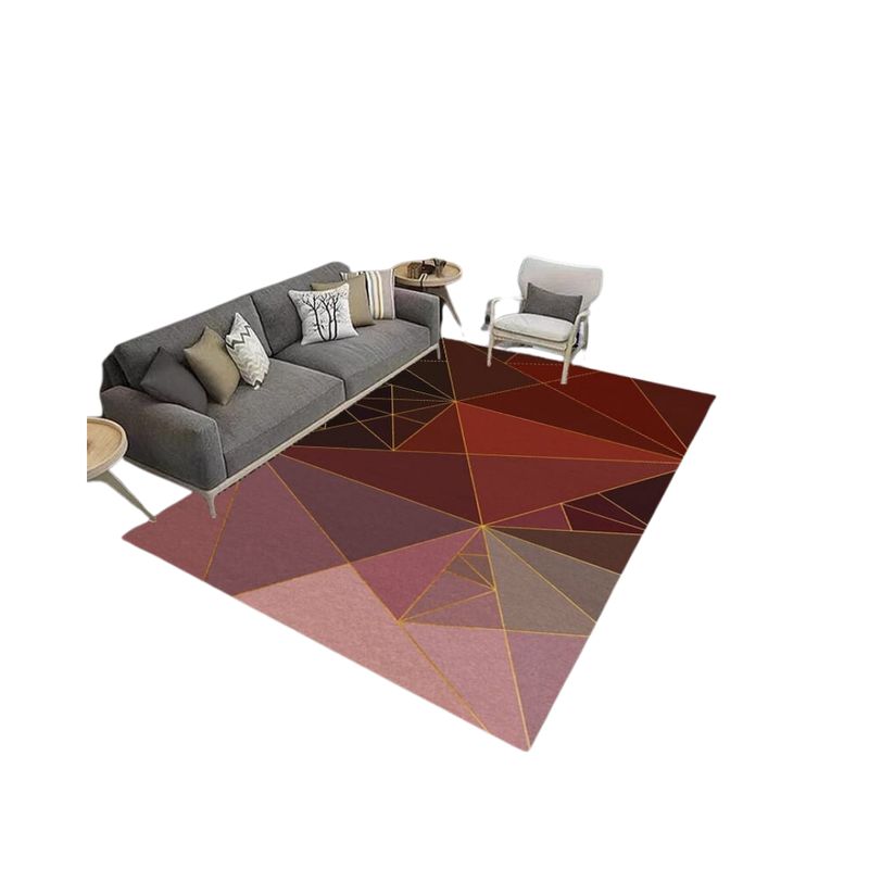 GENERICO - Alfombra Moderna Antideslizante Diseño Geométrico 3D 200X180cm
