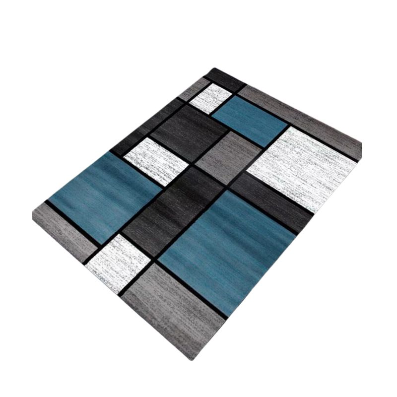 GENERICO - Alfombra Moderna Antideslizante Diseño Geométrico 3D 200X180cm
