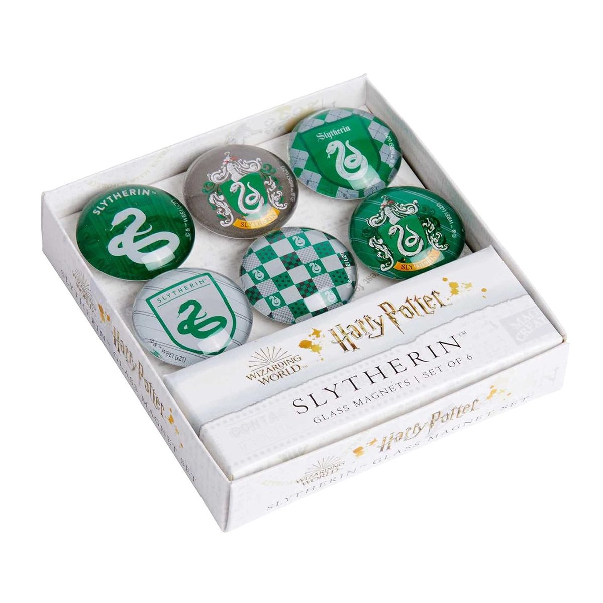 RETAILEXPRESS - Harry Potter Imanes de Cristal Diseño Slytherin (6 Uds)