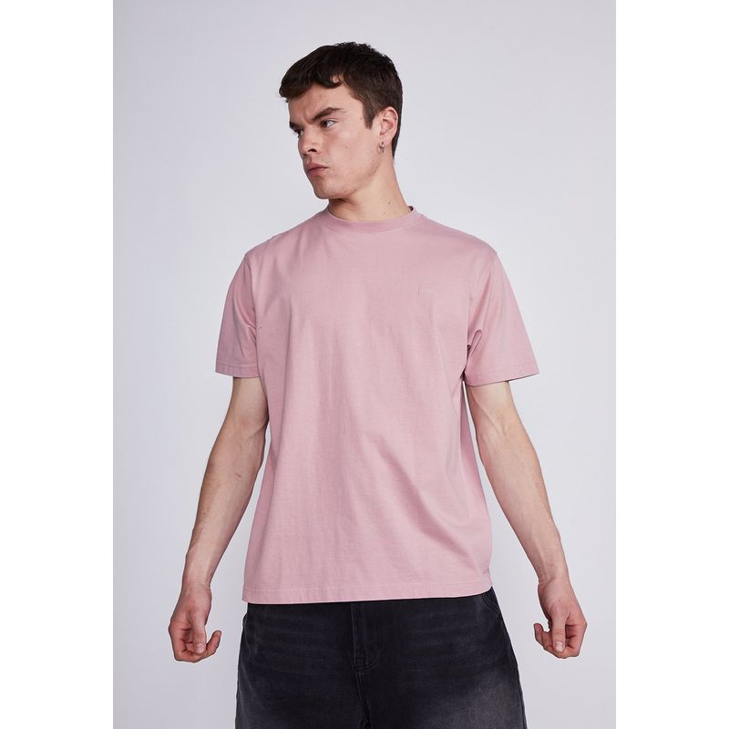 SIOUX - Polera Hombre Rosado Basica Sioux