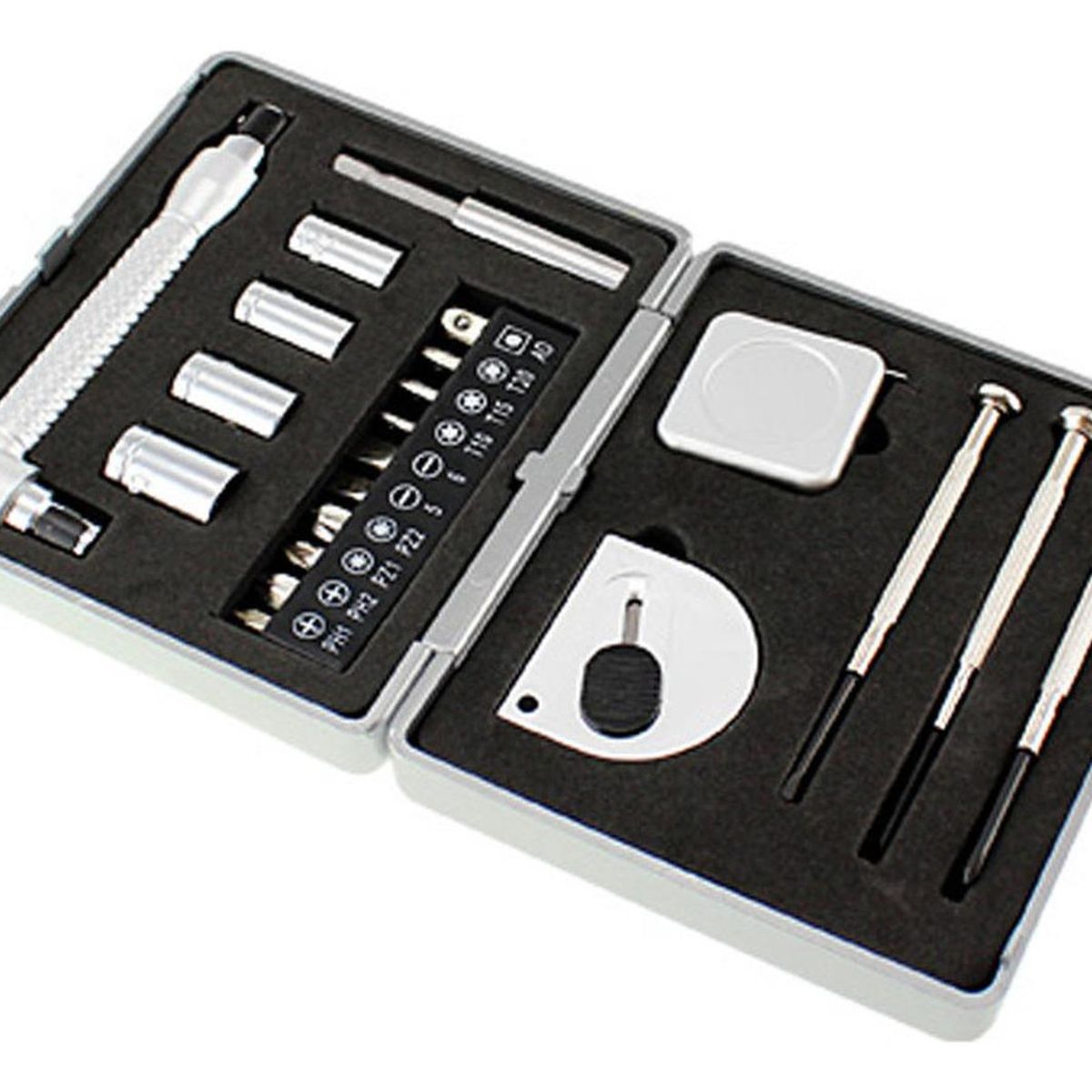 IMPORTCLICK - Set Maletín Plateado Con 21 Herramientas