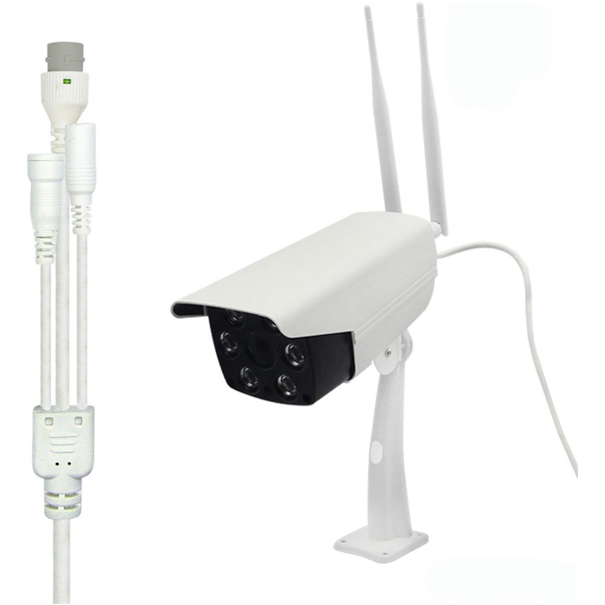 IMPORTCLICK - Cámara IP Para Exterior Con 6 LED WIFI