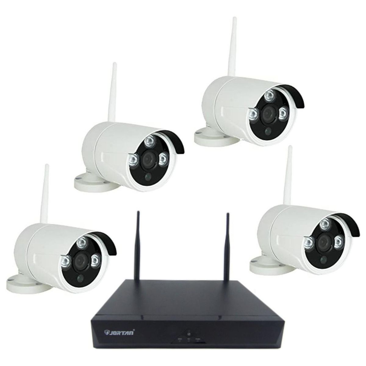 IMPORTCLICK - Kit 4 Camaras + DVR Full HD Wifi VGA HDMI