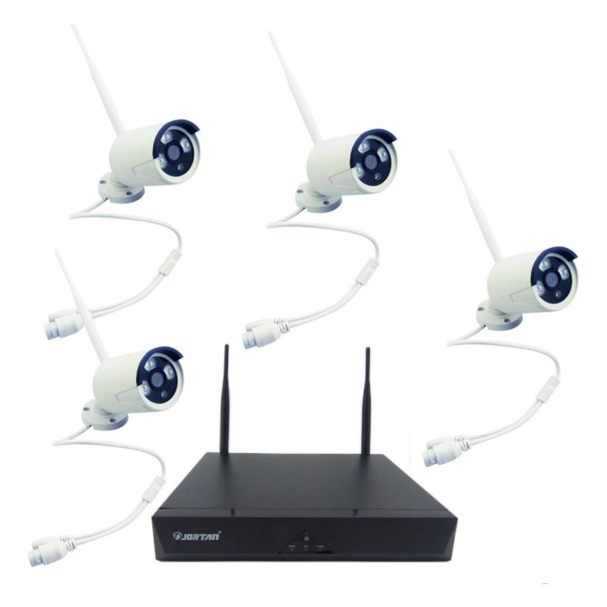 IMPORTCLICK - Kit 4 Camaras + DVR Full HD Wifi VGA HDMI