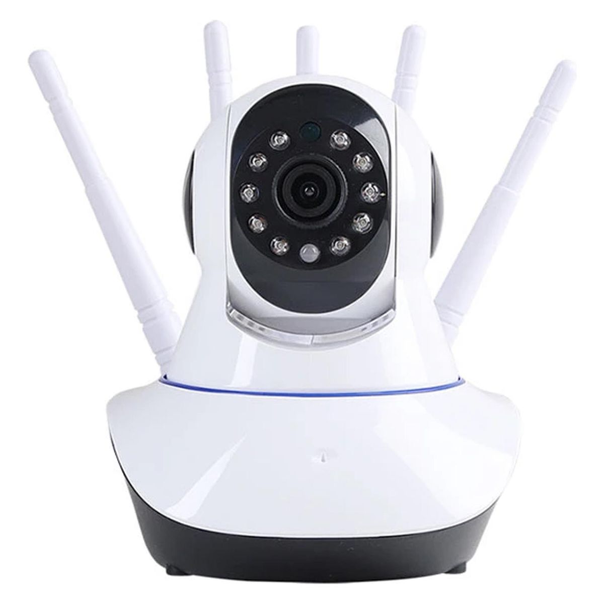 IMPORTCLICK - Cámara Seguridad IP Wifi 5 Antenas 360° Blanca - Blanco