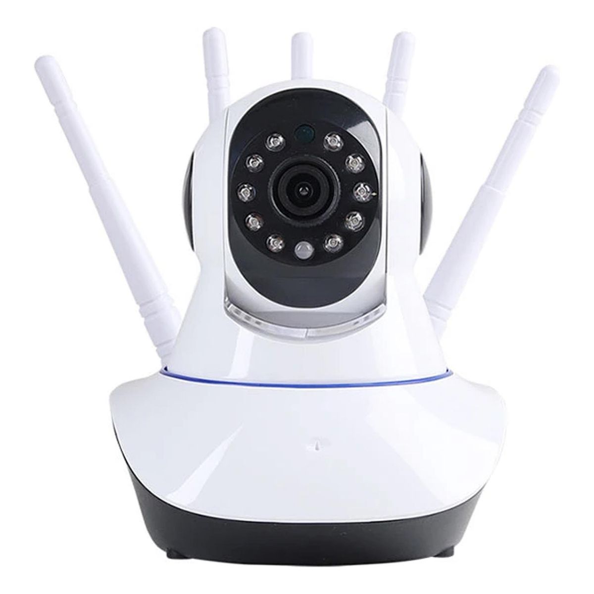 IMPORTCLICK - Cámara Seguridad IP Wifi 5 Antenas 360° Blanca - Blanco