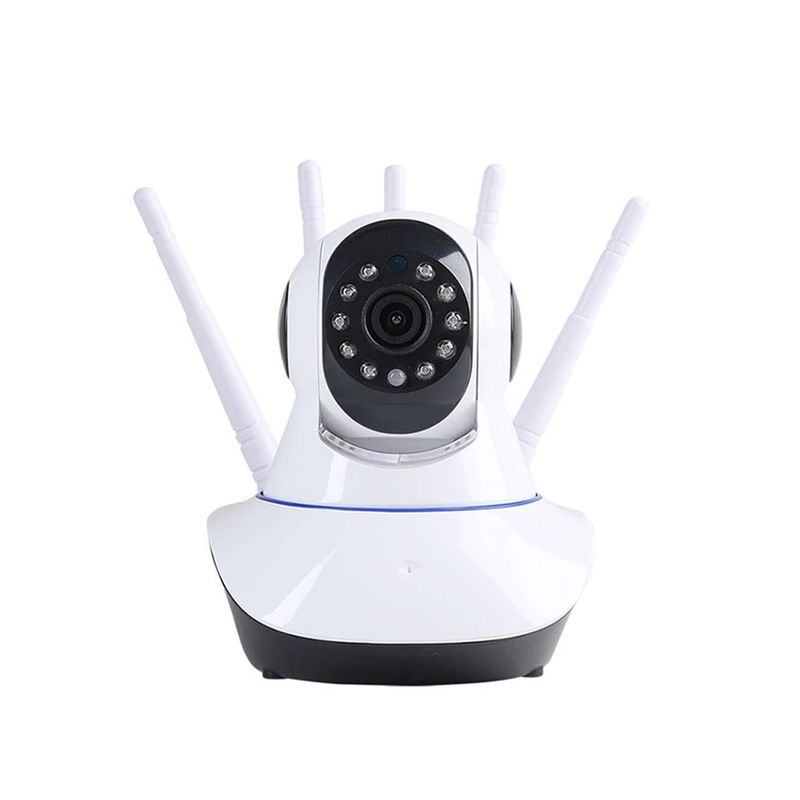 IMPORTCLICK - Cámara Seguridad IP Wifi 5 Antenas 360° Blanca - Blanco