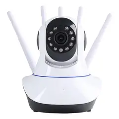 IMPORTCLICK - Cámara Seguridad IP Wifi 5 Antenas 360° Blanca - Blanco