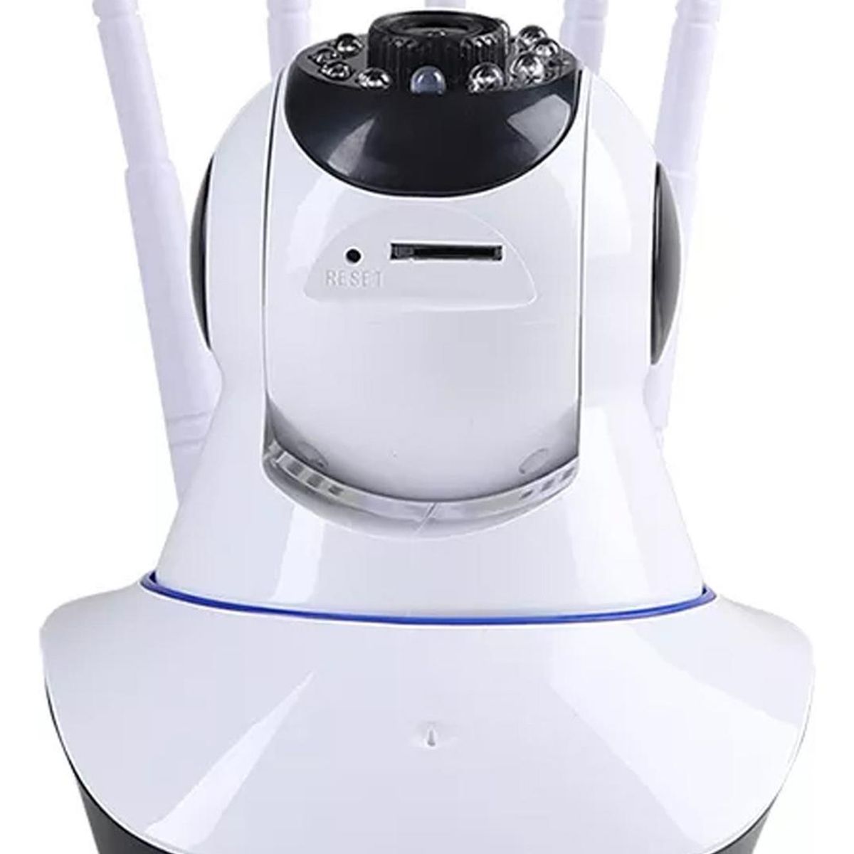 IMPORTCLICK - Cámara Seguridad IP Wifi 5 Antenas 360° Blanca - Blanco