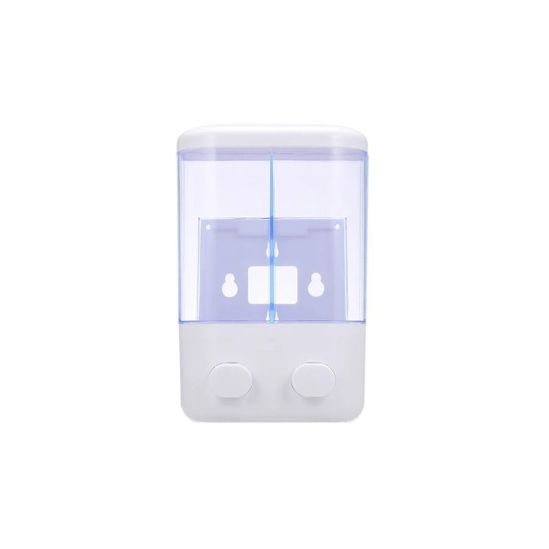 IMPORTCLICK - Dispensador Jabón Baño Doble Blanco - Blanco