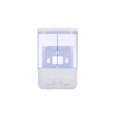 IMPORTCLICK - Dispensador Jabón Baño Doble Blanco - Blanco