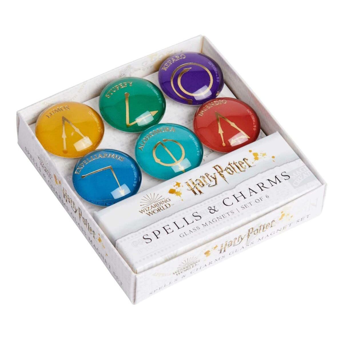 RETAILEXPRESS - Harry Potter Imanes de Cristal Diseño Spells 6 Uds