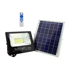 IMPORTCLICK - Foco Solar 154 LED 100 Watts Panel Solar Control Remoto