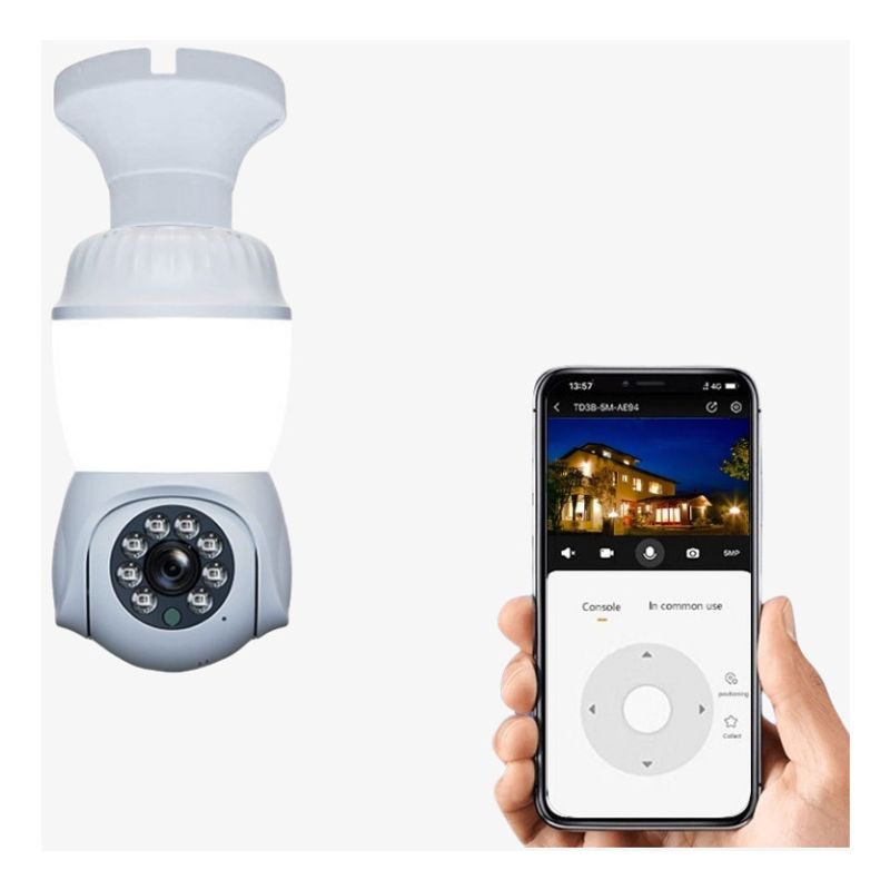 GENERICO - Camara 360º Ampolleta Cámara De Seguridad V380 P