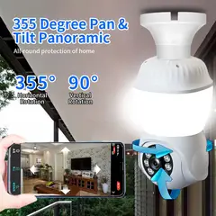 GENERICO - Cámara 360º Ampolleta Cámara De Seguridad V380 P