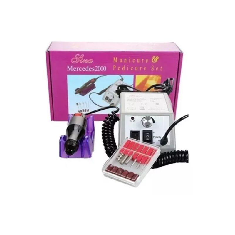 GENERICO - SET TORNO PROFESIONAL PARA UÑAS ACRÍLICAS MANICURE PEDICURE
