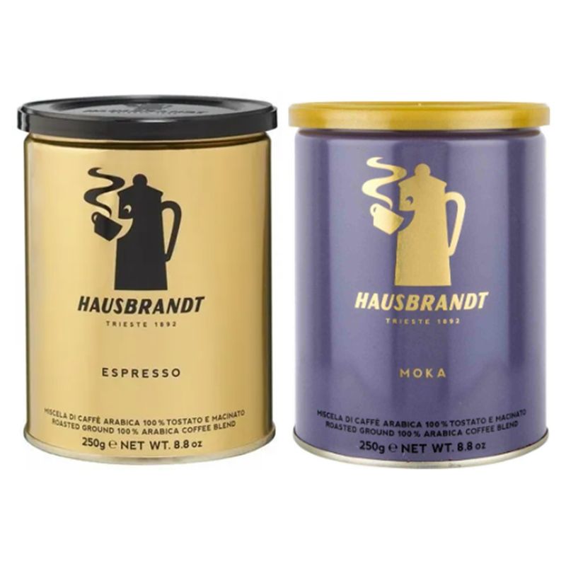 CAFE - Pack Café Italiano Molido Espresso + Café Moka Hausbrandt