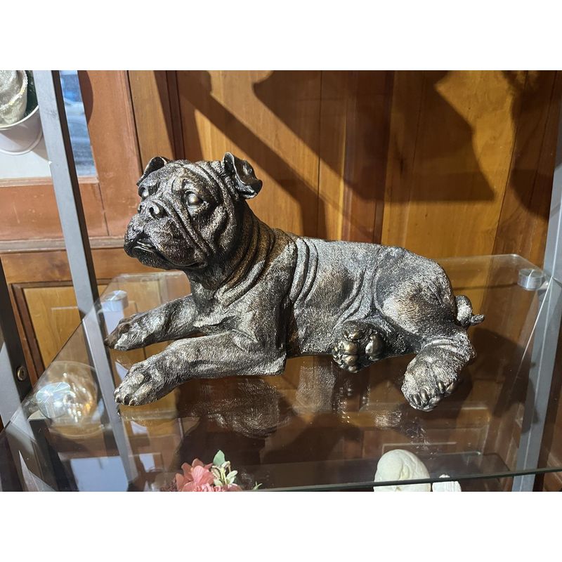 GENERICO - Escultura Perro Bull Dog 34 Cm.