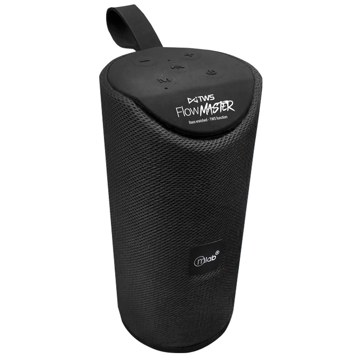MICROLAB - Parlante Bluetooth Portatil Flow Master TWS Mlab Negro