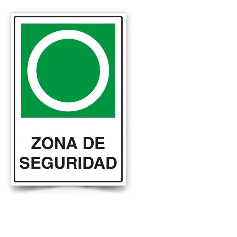 GENERICO - Señalética Zona De Seguridad 45x30cm