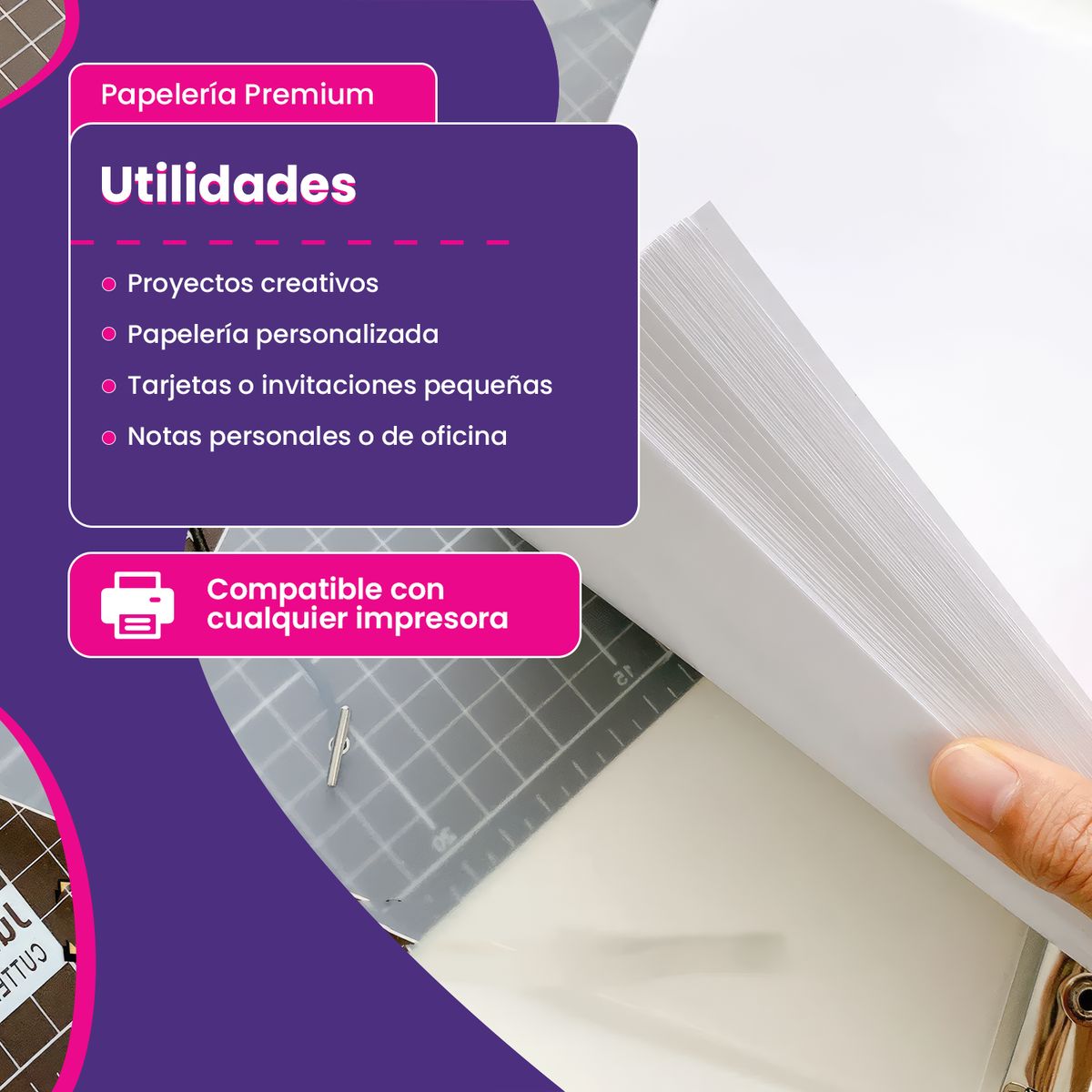 BOND - Papel Bond 106gr A6 250h Agendas Diarios Notas Cursor