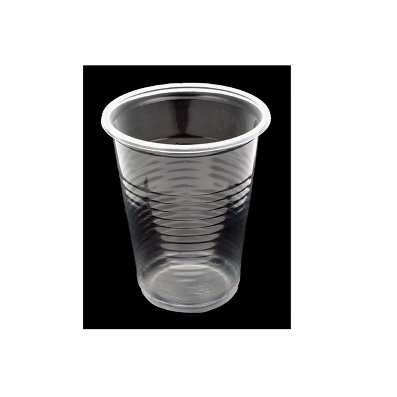 GENERICO - Vasos de Plástico Transparente 200ml 100pcs