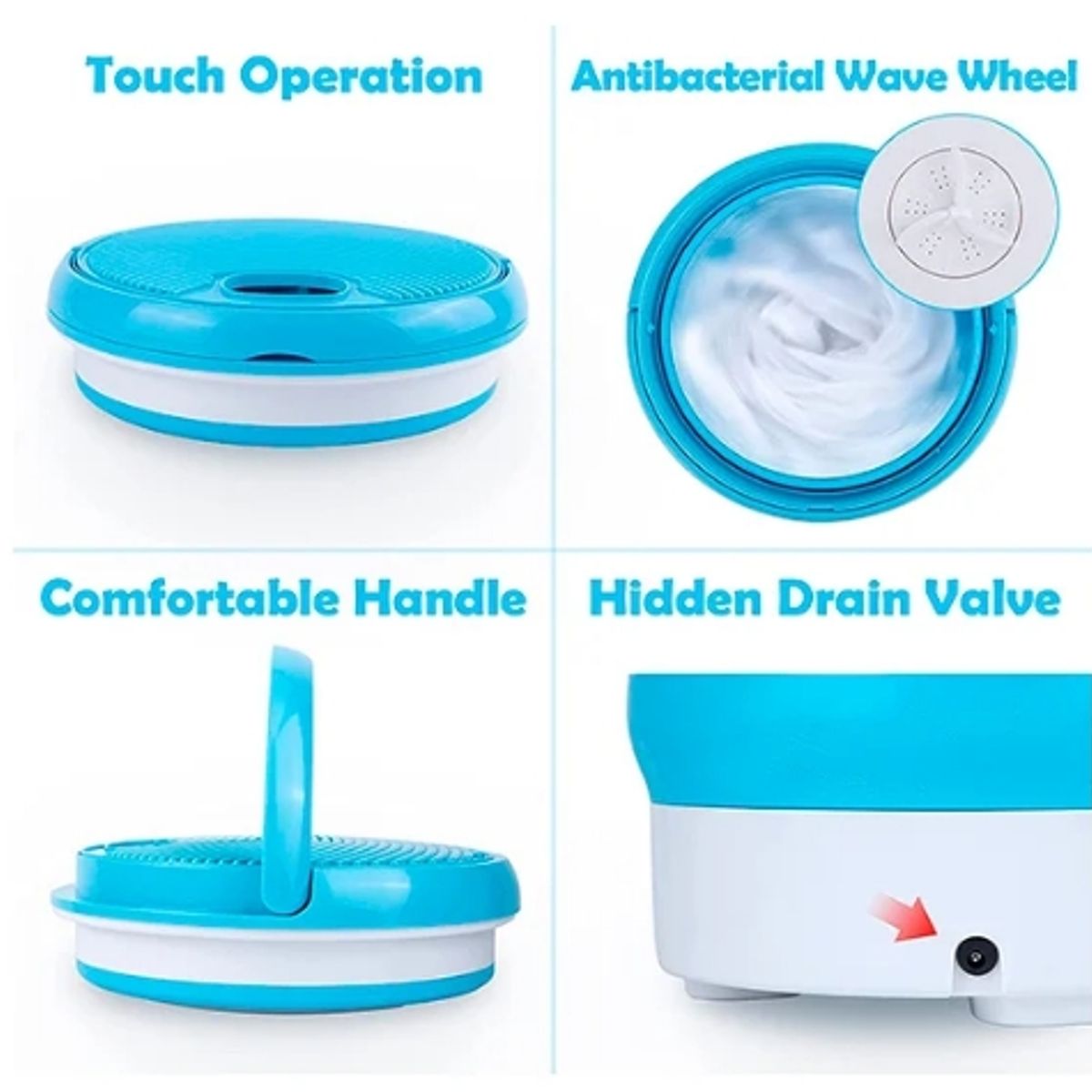 DEWINNER - Lavadora Mini Portatil