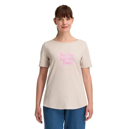 PANAMA JACK - Polera Manga Corta Mujer Beige