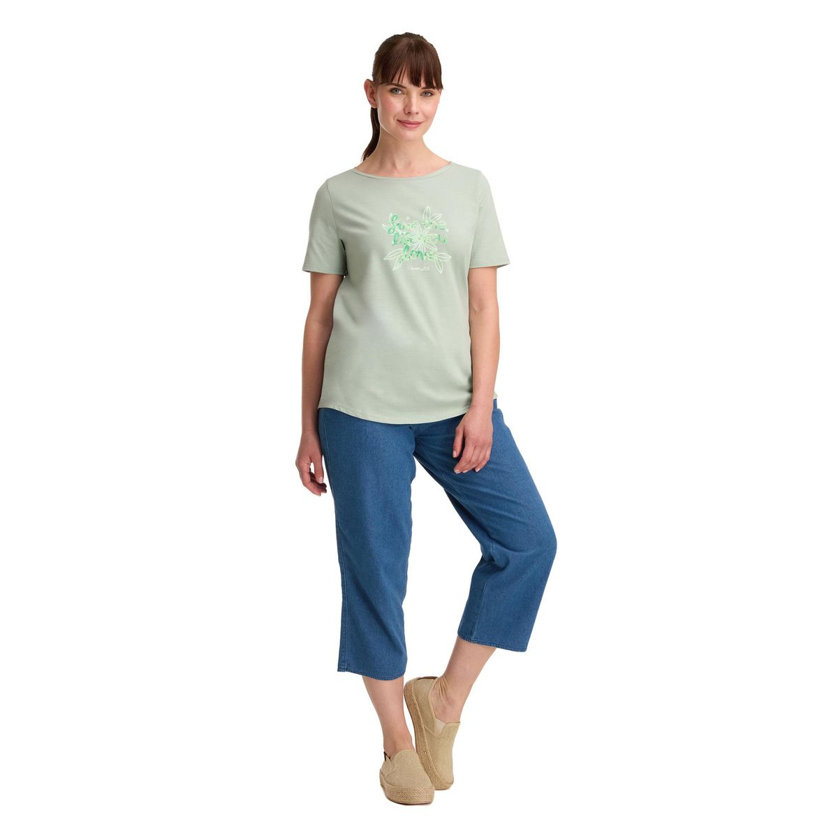 PANAMA JACK - Polera Manga Corta Mujer Verde Panama Jack