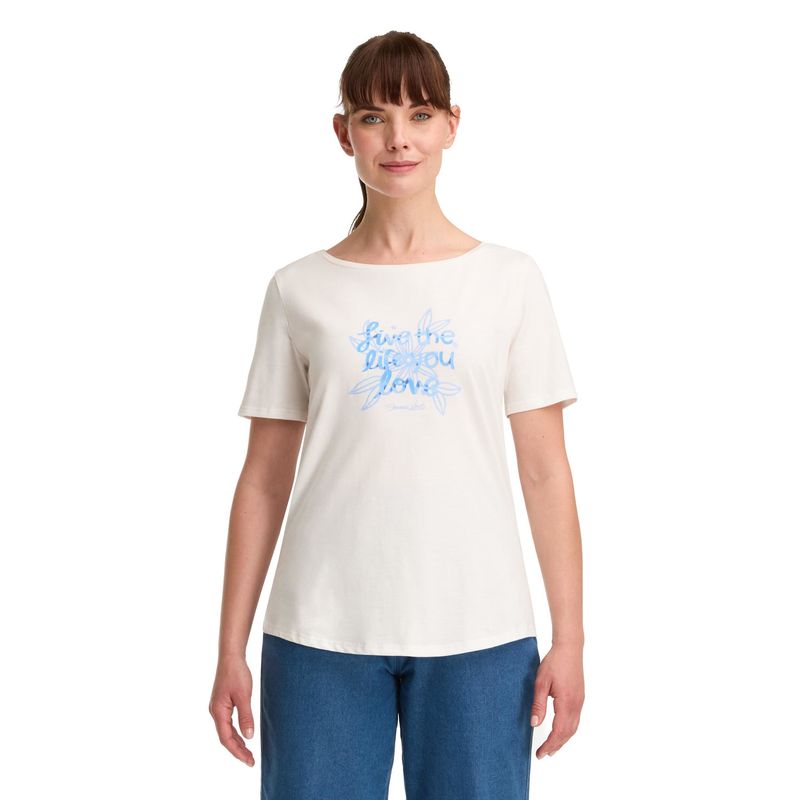 PANAMA JACK - Polera Manga Corta Mujer Blanco Panama Jack