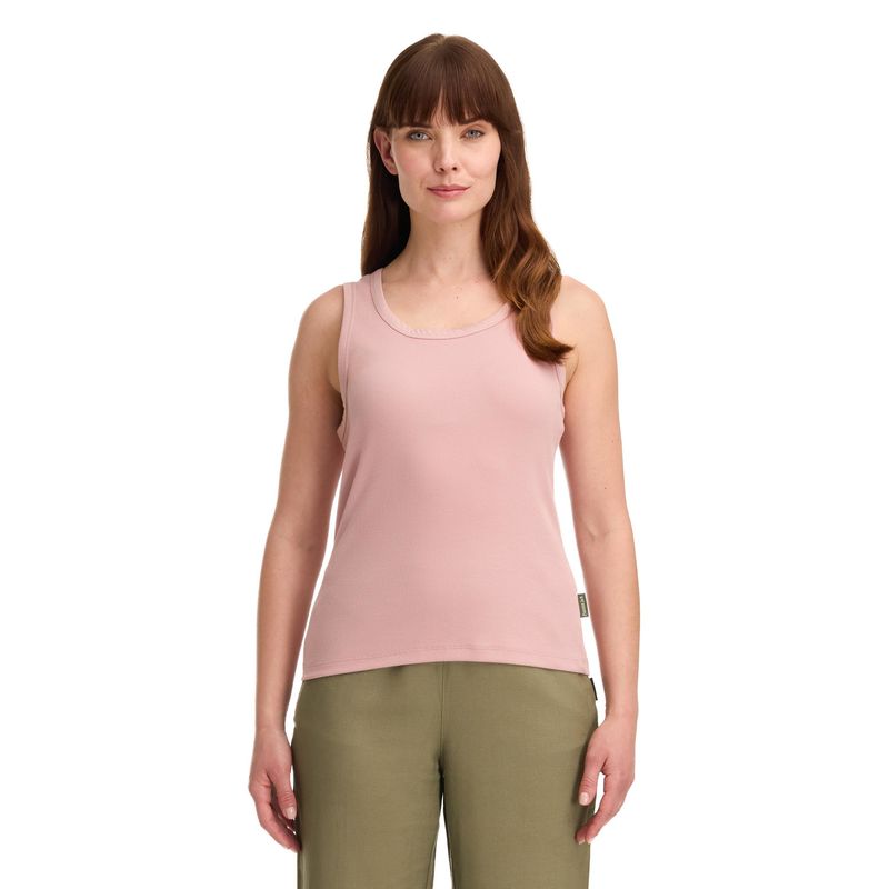 PANAMA JACK - Polera Mujer sin Mangas Rib Rosado Panama Jack