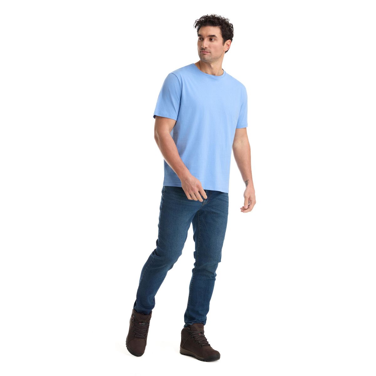 PANAMA JACK - Polera Manga Corta Hombre Celeste Panama Jack