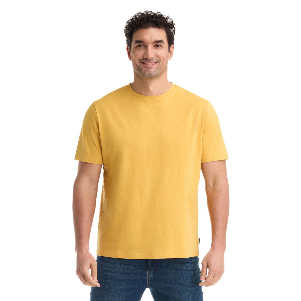 PANAMA JACK - Polera Manga Corta Hombre Mostaza Panama Jack