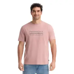 PANAMA JACK - Polera Manga Corta Hombre Rosado