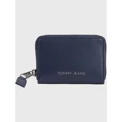 TOMMY HILFIGER - Billetera Essential Logo Metálico Azul
